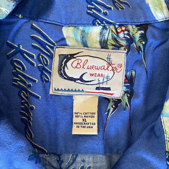 Men’s Bluewater Christmas themed Hawaiian shirt Santa XL - Picture 5 of 7